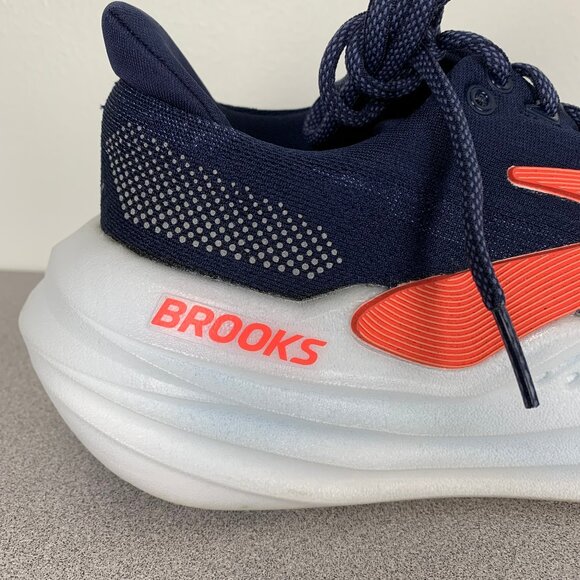 Brooks Glycerin Max Women's 8.5 B Peacoat/Blue Ribbon/Hot Coral Running Shoes - Picture 11 of 16